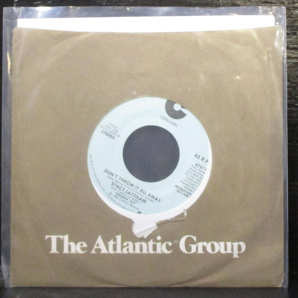 Stacy Lattisaw - Don't Throw It All Away 7" Mint- Promo Vinyl 45 Cotillion 47011 - Shuga Records