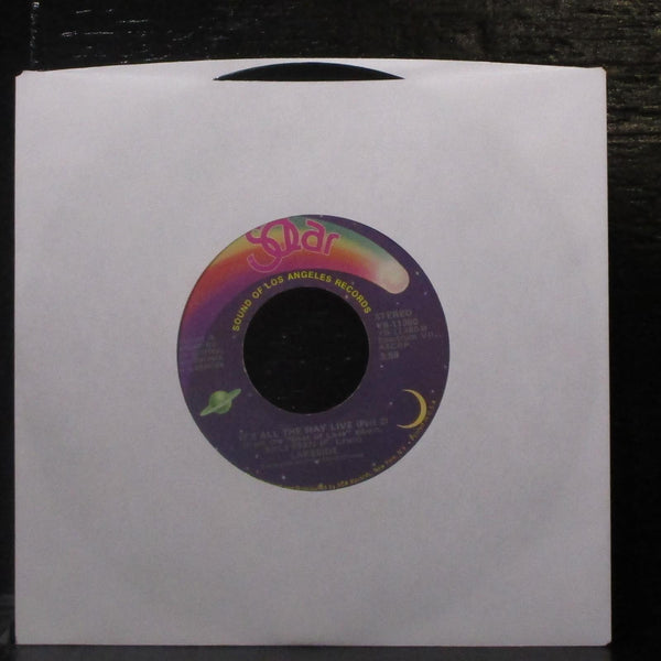 Lakeside - It's All The Way Live 7" VG+ Vinyl 45 Solar YB-11380 USA 1978 - Shuga Records