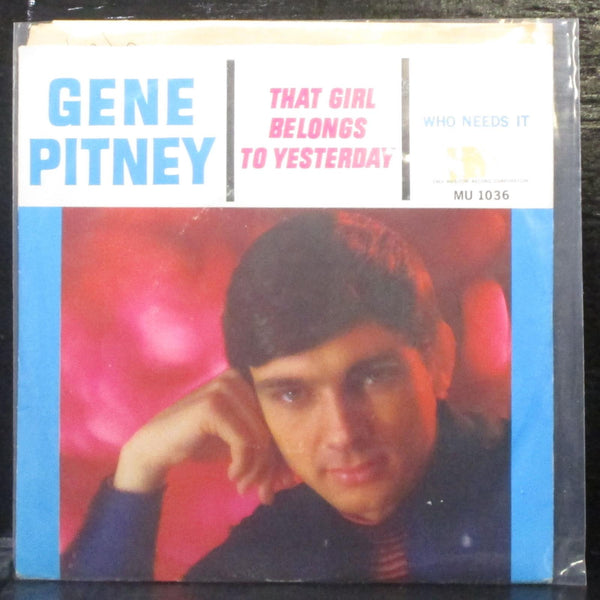 Gene Pitney - That Girl Belongs To Yesterday 7" Mint- Vinyl 45 Musicor MU 1036 - Shuga Records