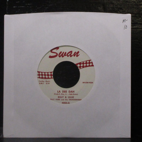 Billy & Lillie - La Dee Dah / The Monster 7" Mint- Vinyl 45 Swan 4002 USA 1957 - Shuga Records