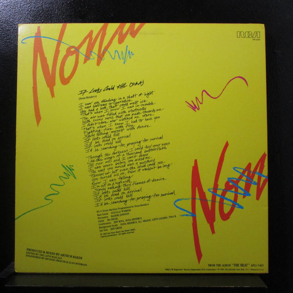 Nona Hendryx - If Looks Could Kill (D.O.A.) 12" VG+ PW-14169 Vinyl Record - Shuga Records