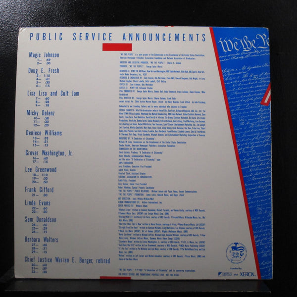 Various - We The People - Public Service Announcements LP Mint- SG-1 Vinyl Promo - Shuga Records