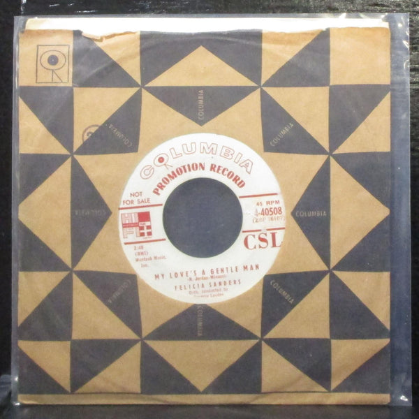 Felicia Sanders - My Love's A Gentle Man 7" VG+ Promo Vinyl 45 Columbia 1955 - Shuga Records
