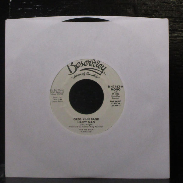 Greg Kihn Band - Happy Man 7" Mint- Promo Vinyl 45 Beserkley B-47463 USA 1982 - Shuga Records