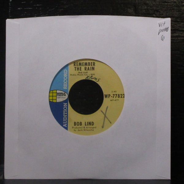 Bob Lind - Remember The Rain / Truly Julie's Blues 7" VG+ Promo Vinyl 45 WP77822 - Shuga Records