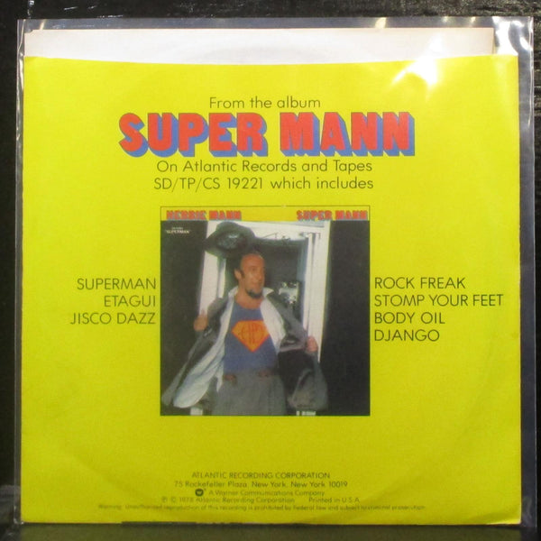 Herbie Mann - Superman / Etagui 7" Mint- Promo Vinyl 45 Atlantic 3547 USA 1979 - Shuga Records