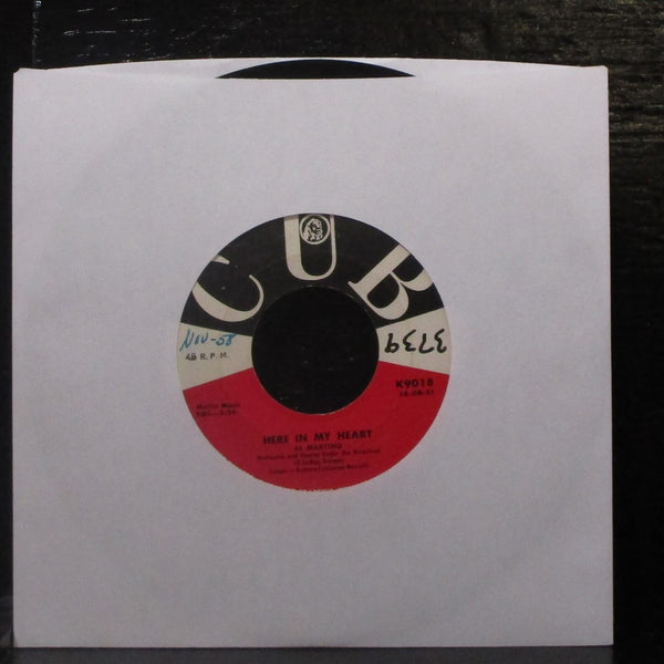 Al Martino - Two Lovers / Here In My Heart 7" VG+ Vinyl 45 Cub K9018 USA 1958 - Shuga Records