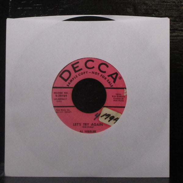 Al Hibbler - 11th Hour Melody / Let's Try Again 7" VG+ Promo Vinyl 45 Decca 1955 - Shuga Records