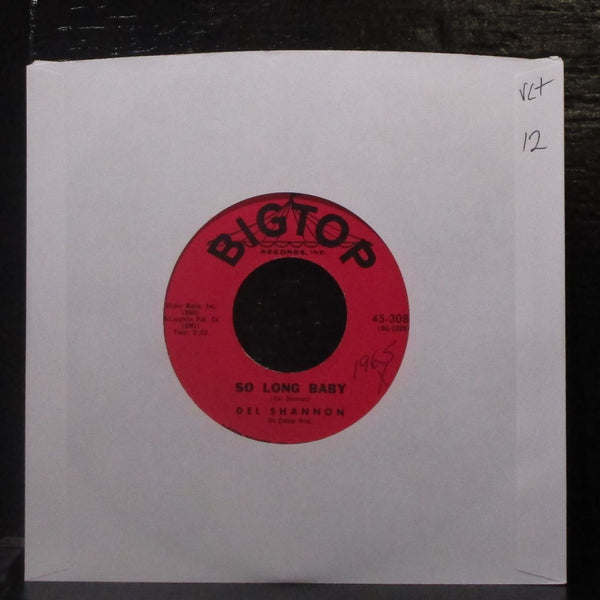 Del Shannon - So Long Baby / The Answer To Everything 7" VG+ Vinyl 45-3083 USA - Shuga Records