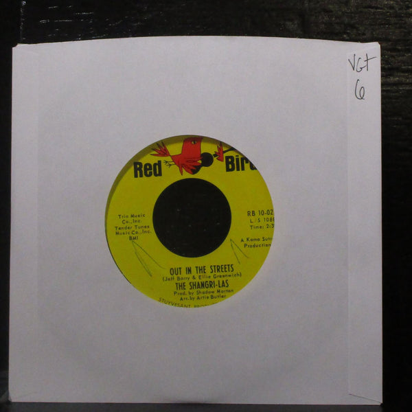 The Shangri-Las - Out In The Streets / The Boy 7" VG+ Vinyl 45 RB 10-025 USA - Shuga Records