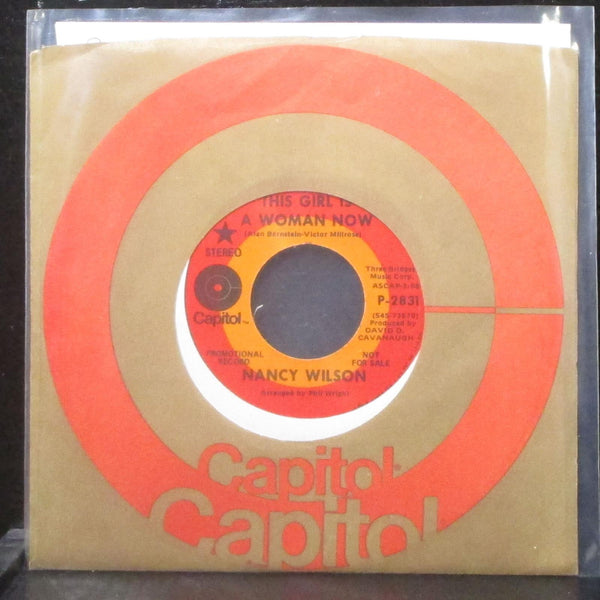 Nancy Wilson - This Girl Is A Woman Now / Trip With Me 7" Mint- Promo Vinyl 45 - Shuga Records