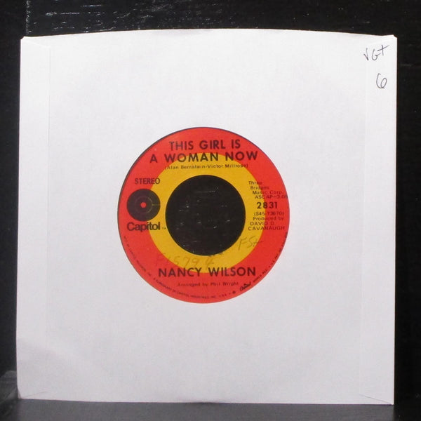 Nancy Wilson - This Girl Is A Woman Now / Trip With Me 7" VG+ Vinyl 45 Capitol - Shuga Records