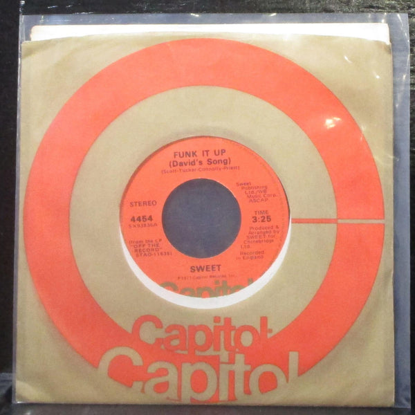 Sweet - Funk It Up / Stariway To The Stars 7" Mint- Vinyl 45 Capitol 4454 USA - Shuga Records