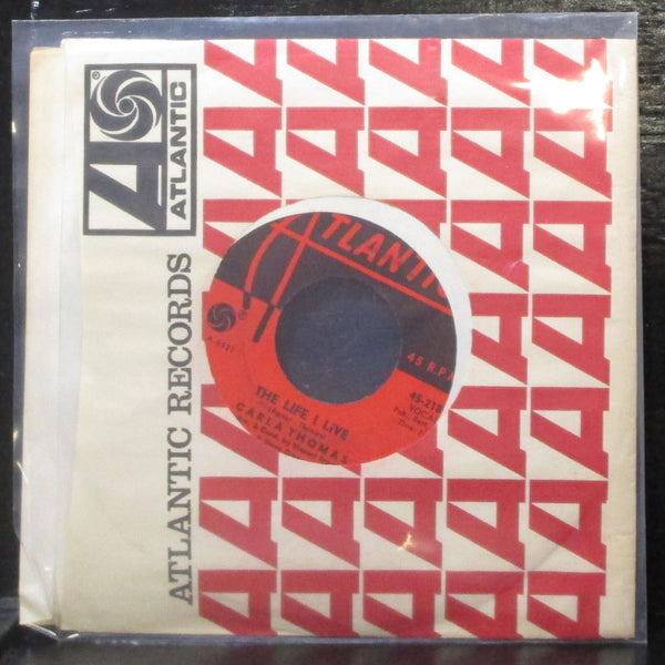 Carla Thomas - What A Fool I've Been / The Life I Live 7" VG+ Vinyl 45 Atlantic - Shuga Records