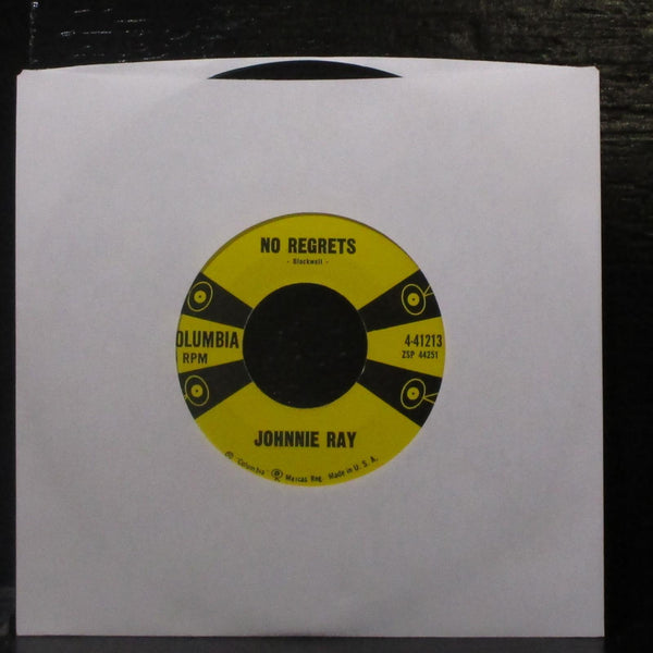 Johnnie Ray - No Regrets / Up Until Now 7" VG+ Vinyl 45 Columbia 4-41213 USA - Shuga Records
