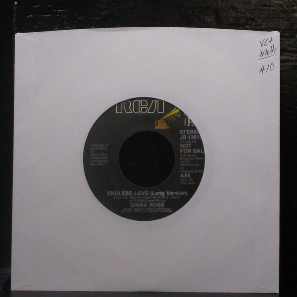 Diana Ross - Endless Love 7" VG+ JB-13013 Promo White Vinyl 45 RCA USA 1981 - Shuga Records