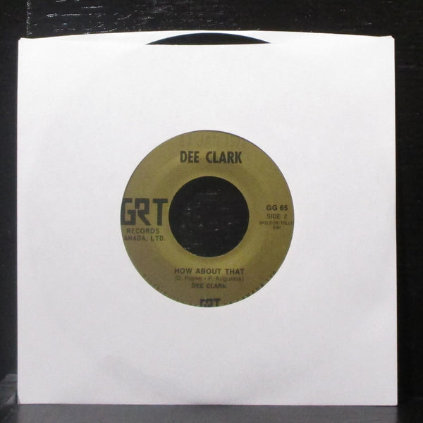 Dee Clark - I'm Going Back To School / How About That 7" VG+ Vinyl 45 GRT Canada - Shuga Records