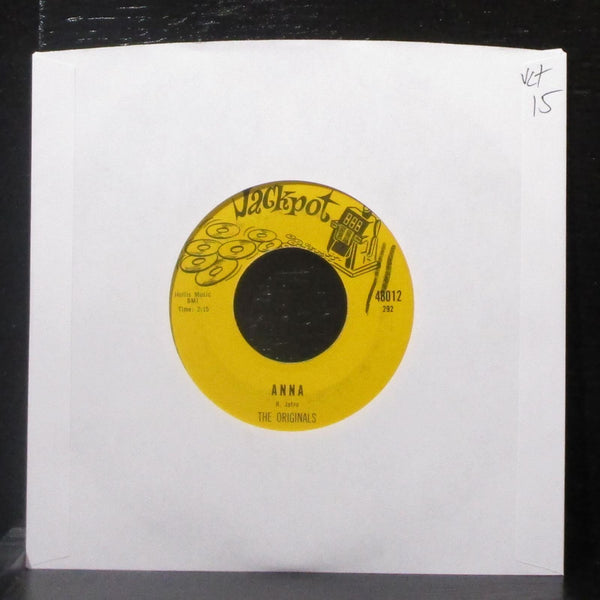 The Originals - Anna / Sleepless Hours 7" VG+ Vinyl 45 Jackpot 48012 USA 1958 - Shuga Records
