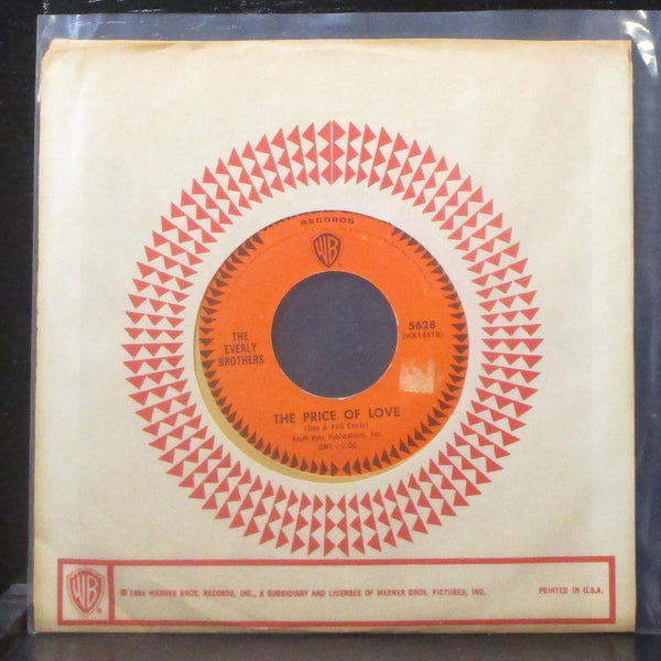 The Everly Brothers - The Price Of Love / It Only Costs A Dime 7" VG+ Vinyl 45 - Shuga Records