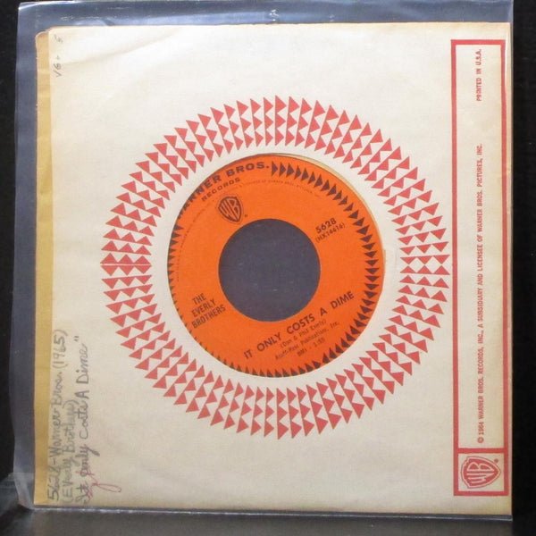 The Everly Brothers - The Price Of Love / It Only Costs A Dime 7" VG+ Vinyl 45 - Shuga Records