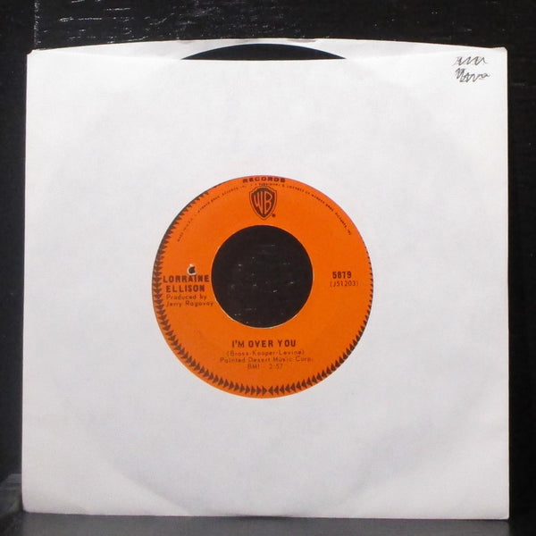 Lorraine Ellison - A Good Love / I'm Over You 7" VG Vinyl 45 WB 5879 USA 1966 - Shuga Records