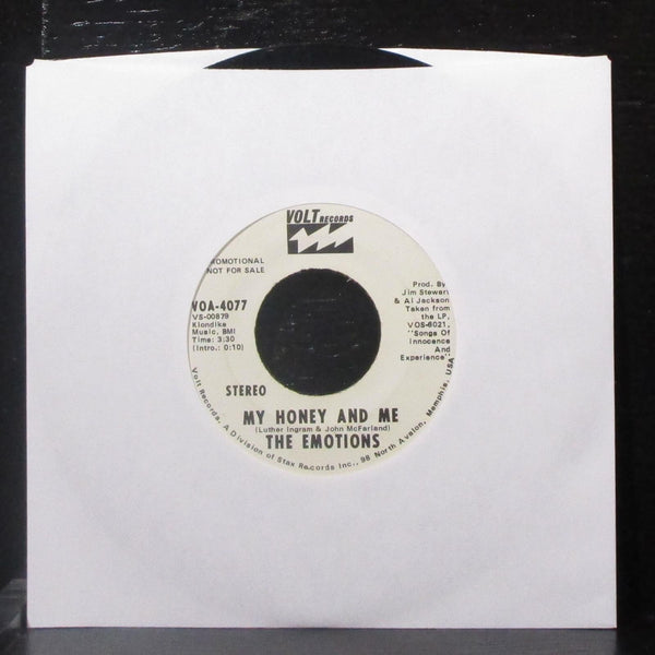 The Emotions - My Honey And Me 7" VG+ Promo Vinyl 45 Volt VOA-4077 USA 1972 - Shuga Records