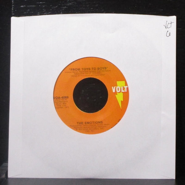 The Emotions - From Toys To Boys / I Call This Loving You 7" VG+ Vinyl 45 Volt - Shuga Records