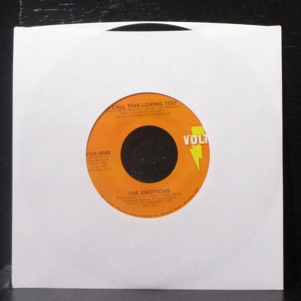The Emotions - From Toys To Boys / I Call This Loving You 7" VG+ Vinyl 45 Volt - Shuga Records