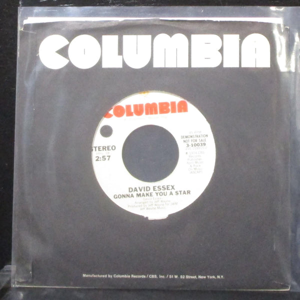 David Essex - Gonna Make You A Star 7" Mint- Promo Vinyl 45 Columbia 3-10039 USA - Shuga Records