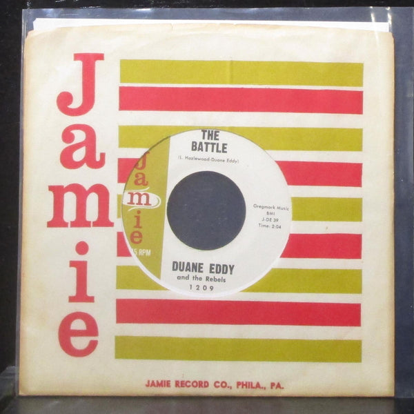 Duane Eddy & The Rebels - The Battle / Trambone 7" Mint- Vinyl 45 Jamie 1209 USA - Shuga Records