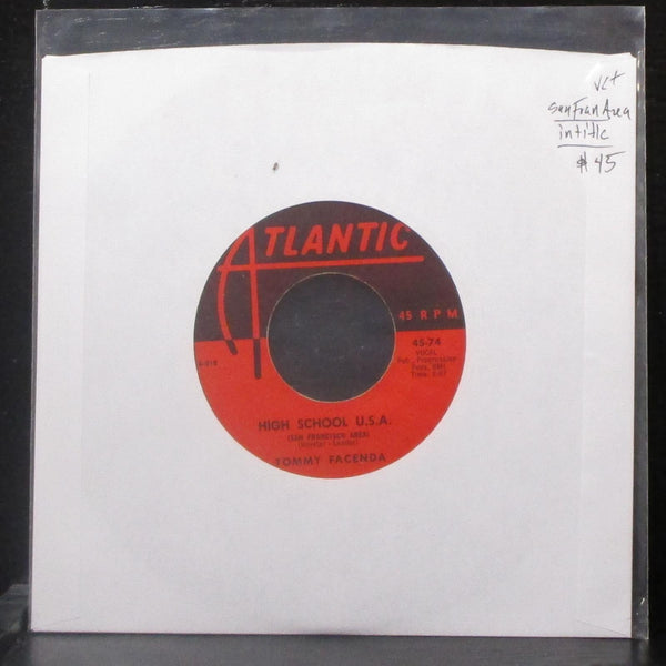 Tommy Facenda - High School U.S.A. (San Francisco Area) 7" VG+ Vinyl 45 Atlantic - Shuga Records