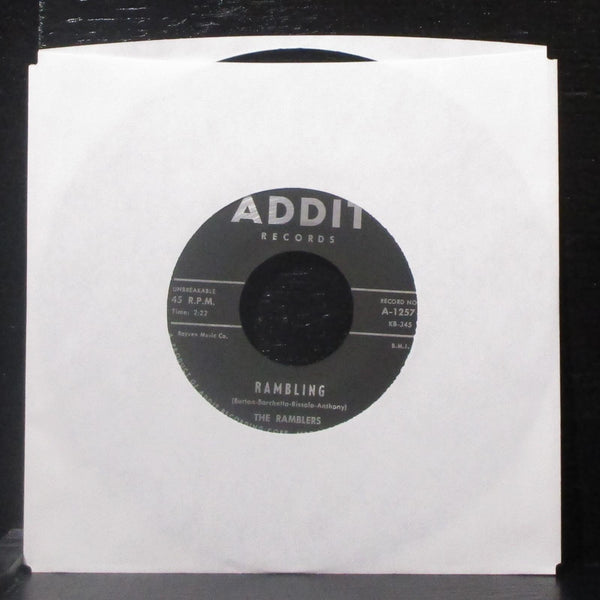 The Ramblers - Rambling / Devil Train 7" Mint- Vinyl 45 Addit A-1257 USA 1960 - Shuga Records