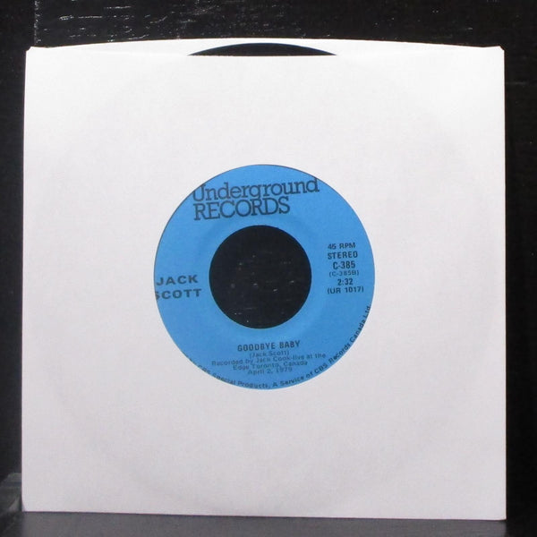 Jack Scott - Blue Moon-Goodnight My Love 7" Mint- Vinyl 45 Underground C-385 - Shuga Records
