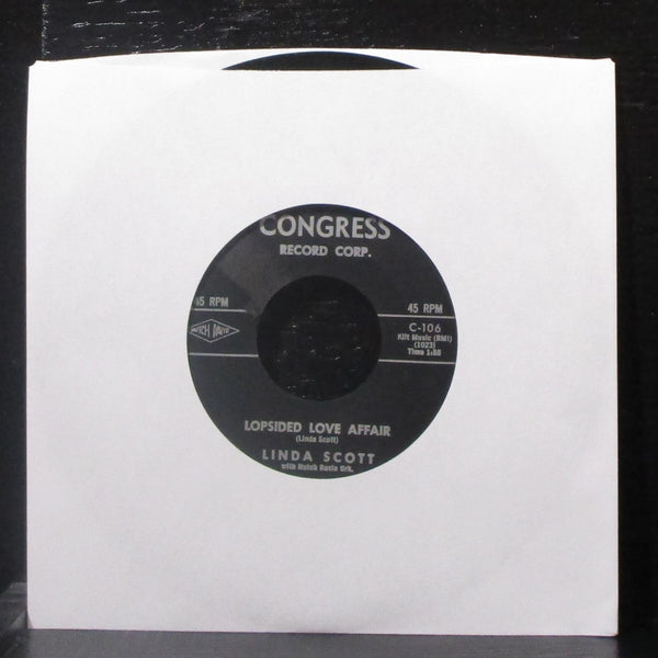 Linda Scott - I Left My Heart On The Balcony 7" VG Vinyl 45 Congress 106 USA - Shuga Records