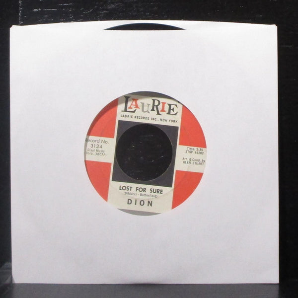 Dion - Little Diane / Lost For Sure 7" VG+ Vinyl 45 Laurie 3134 USA 1962 - Shuga Records