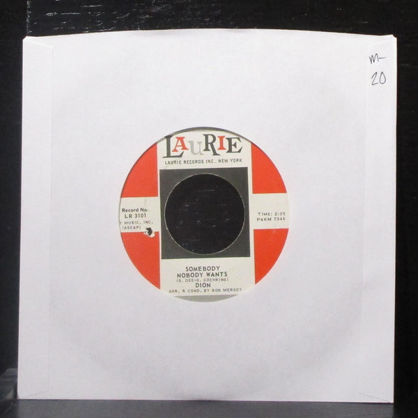Dion - Could Somebody Take My Place Tonight 7" Mint- Vinyl 45 Laurie LR 3101 USA - Shuga Records