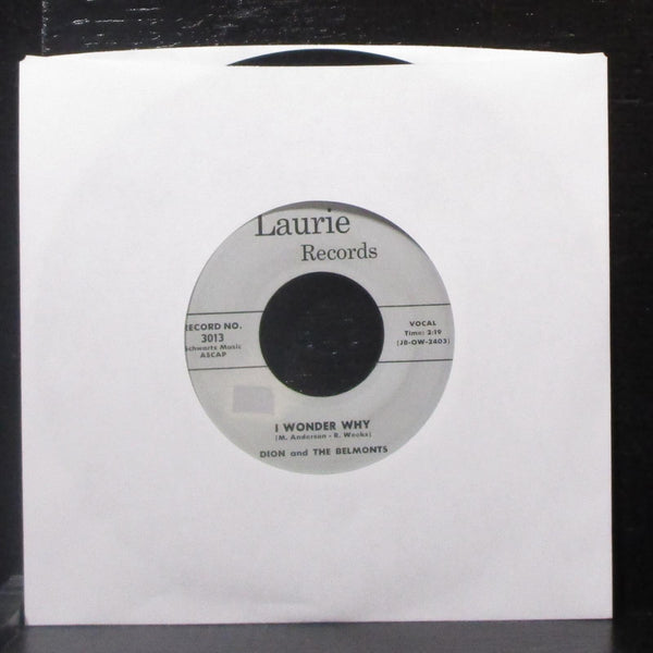 Dion & The Belmonts - Teen Angel / I Wonder Why 7" VG Vinyl 45 Laurie 3013 USA - Shuga Records