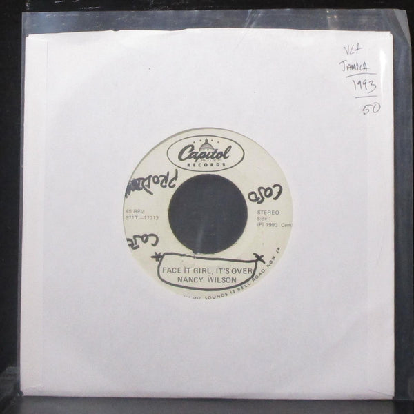 Nancy Wilson - Face It Girl, It's Over 7" VG+ Vinyl 45 Capitol Jamaica 1993 - Shuga Records