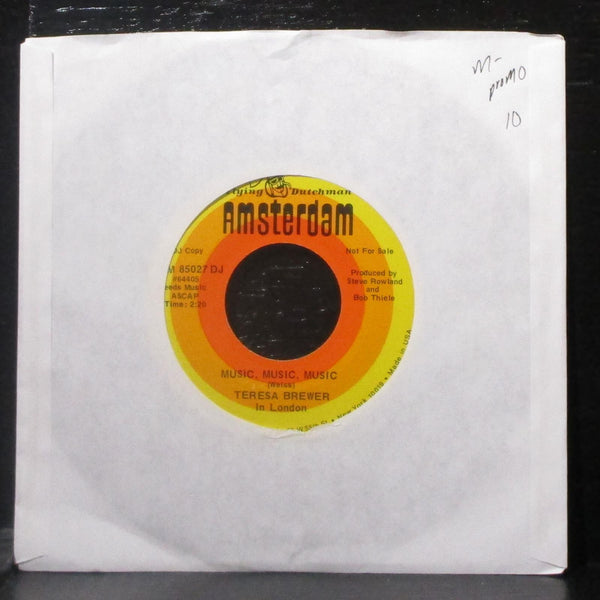 Teresa Brewer - Music, Music, Music 7" Mint- Promo Vinyl 45 Amsterdam USA 1973 - Shuga Records