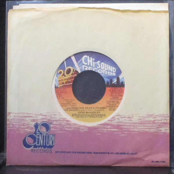 Gene Chandler - Does She Have A Friend? 7" Mint- Promo Vinyl 45 TC-2451-DJ USA - Shuga Records