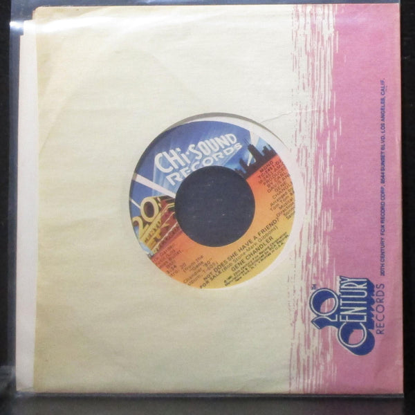 Gene Chandler - Does She Have A Friend? 7" Mint- Promo Vinyl 45 TC-2451-DJ USA - Shuga Records