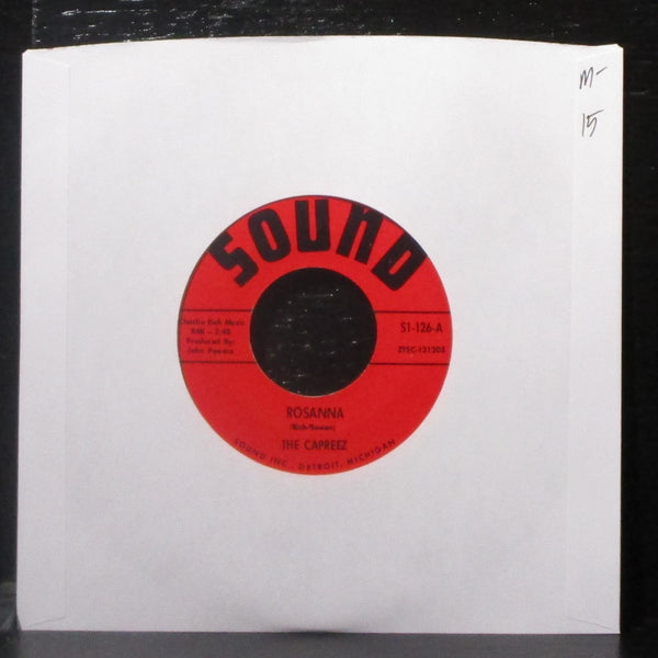 The Capreez - Rosanna / Over You 7" Mint- Vinyl 45 Sound S1-126 USA 1966 - Shuga Records