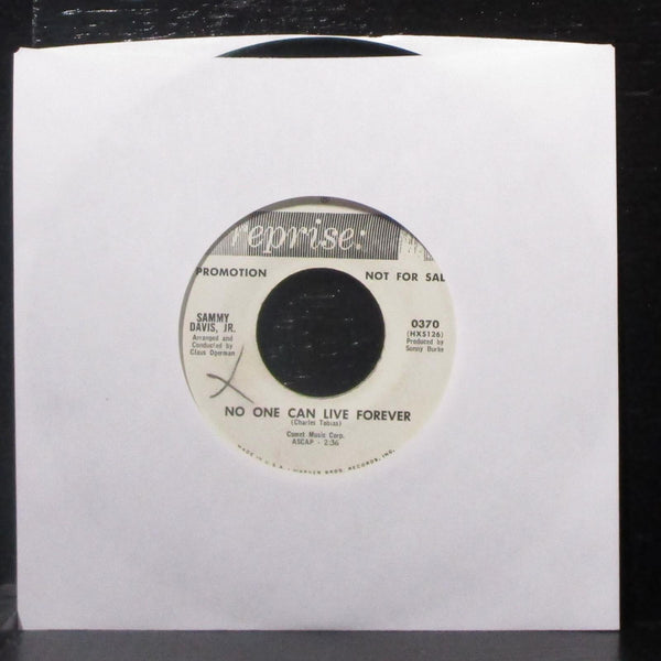 Sammy Davis Jr. - Unforgettable / No One Can Live Forever 7" VG+ Promo Vinyl 45 - Shuga Records