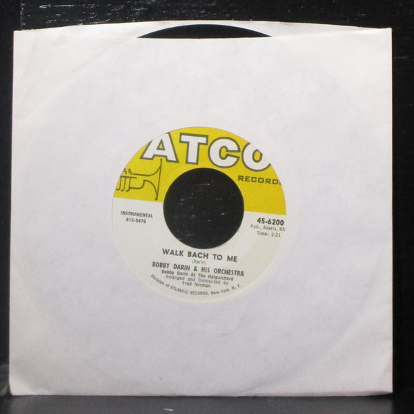 Bobby Darin - Theme From "Come September" 7" VG+ Vinyl 45 ATCO 45-6200 USA - Shuga Records