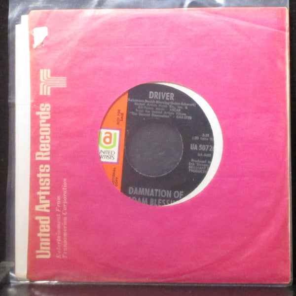 Damnation Of Adam Blessing - Back To The River / Driver 7" Mint- Promo Vinyl 45 - Shuga Records