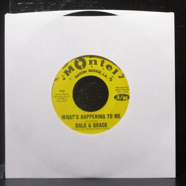Dale & Grace - Darling It's Wonderful / What's Happening To Me 7" VG+ Vinyl 45 - Shuga Records