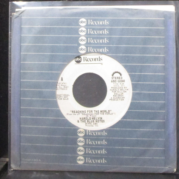 Harold Melvin & The Blue Notes - Reaching For The World 7" Mint- Promo Vinyl 45 - Shuga Records