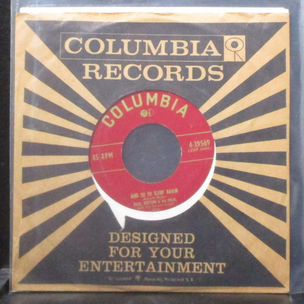 Paul Weston - And So To Sleep Again / The Glory Of Love 7" VG+ Vinyl 45 Columbia - Shuga Records