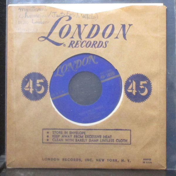 Mantovani & His Orchestra - Charmaine / Just For A While 7" VG+ Vinyl 45 London - Shuga Records