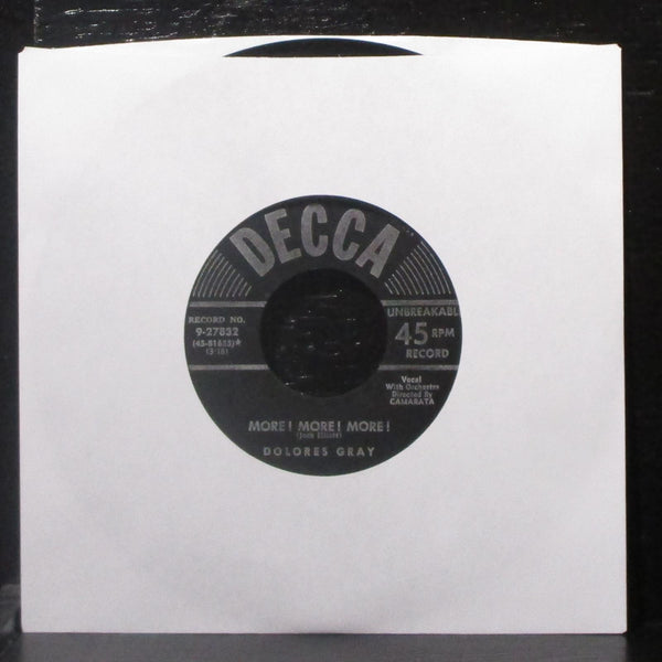 Dolores Gray - More! More! More! / Shrimp Boats 7" VG+ Vinyl 45 Decca 9-27832 - Shuga Records